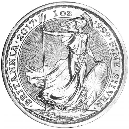 2017 Silver Bullion 1 Ounce Britannia Rooster/Cockerel  Coin Single United Kingdom The Royal Mint reverse