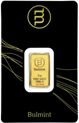 Bulmint 5g Minted Gold Bullion Bar