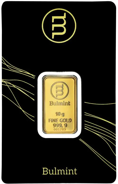 Bulmint 10g Minted Gold Bullion Bar reverse 1 