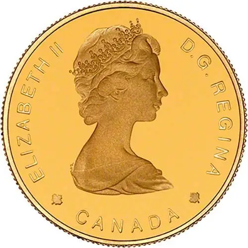 1988 Gold Canadian Hundred Dollars ($100) Gold Proof Bowhead Whale 22715