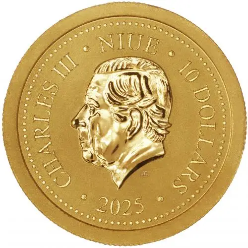 2025 Phoenix 0.05 oz Gold Bullion Coin obverse