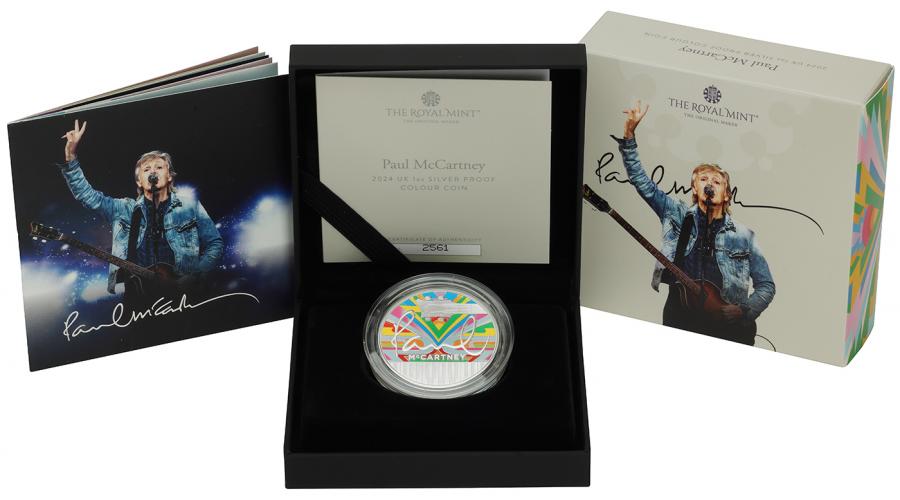 PAUL McCARTNEYイギリス銀貨記念2 OZシルバーコイン限定756 PAUL McCARTNEYイギリス銀貨記念2 OZシルバーコイン限定756