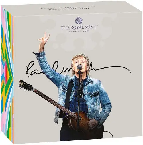 2024 Paul McCartney 'Music Legends' Gold Proof 1 oz Coin TRM outer box