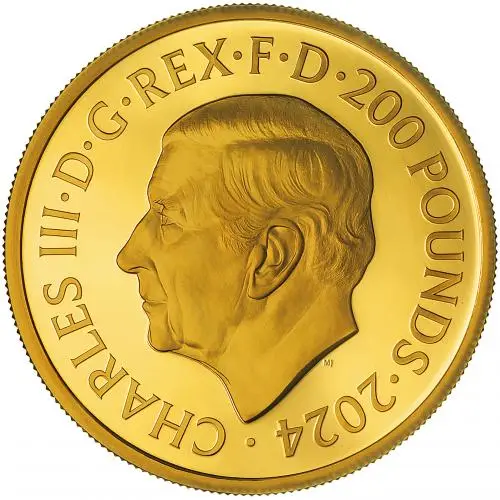 2024 Paul McCartney 'Music Legends' Gold Proof 2 oz Coin Obverse Chards