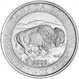 2015 Silver 1.25 Ounce Canadian Wildlife Bison  Coin Canada Royal Canadian Mint