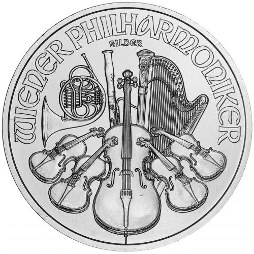 2025 Austrian Silver Philharmonic 1 oz Bullion Coin reverse