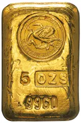 Australian 5 oz Gold Bar Cast (Pre-Owned)