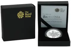 2011 Silver Proof 1 Ounce Britannia Elizabeth II  Coin Single Pre-Owned United Kingdom The Royal Mint display