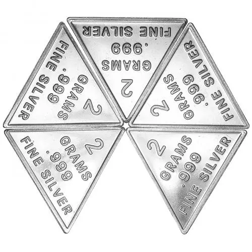 All seeing eye Silver Bullion 2 Gram Best Value  Rounds Pre-Owned United States of America 