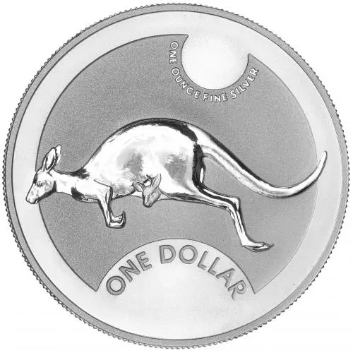 2006 Royal Australian Mint 1 oz Silver Kangaroo Bullion Coin reverse