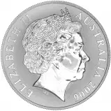 2006 Royal Australian Mint 1 oz Silver Kangaroo Bullion Coin obverse