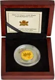 2001 Gold Proof 0.25 oz Maple Leaf Hologram Coin 