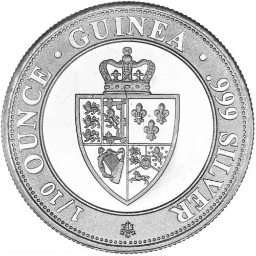 2020 Silver Bullion 0.1 Ounce Spade Guinea £10  Coin Single Pre-Owned St Helena East India Company reverse