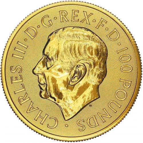 2025 Beowulf and the Dragon 1 oz Gold Bullion Coin obverse