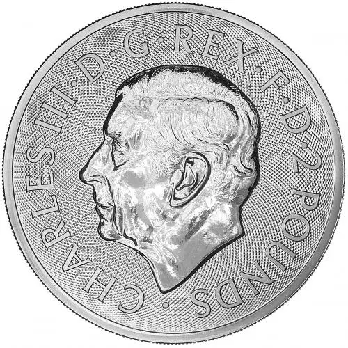 2024 St George and the Dragon 1 oz Silver Bullion Coin Obverse