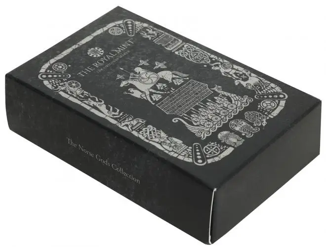 Silver 1 Ounce The Norse Gods Collection Norse Gods - Odin  Bar With Box The Royal Mint box 