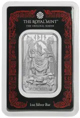 1 oz Silver The Royal Mint Norse Gods 'Odin' Bullion Bar With Box