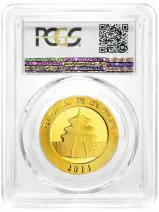 2014 Gold Graded 1 Ounce Panda  Coin Single China PCGS MS-70 obverse