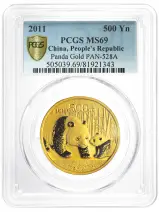 2011 Gold Graded 1 Ounce Panda Coin PCGS MS-69