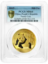 2015 Gold Graded 1 Ounce Panda  Coin PCGS MS-69