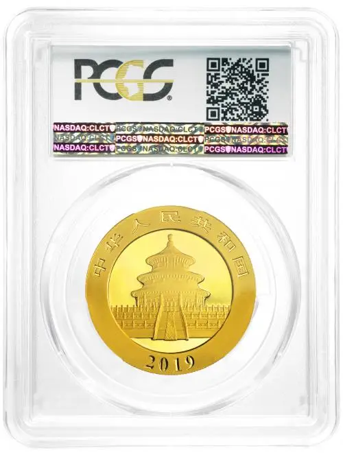 2019 Gold Graded 30 Gram Panda  Coin Single China PCGS MS-69 obverse