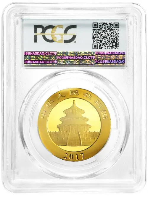 2017 Gold Graded 30 Gram Panda  Coin Single China PCGS MS-69 obverse