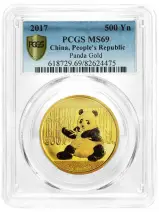 2017 Gold Graded 30 Gram Panda Coin Single PCGS MS-69