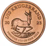 2023 0.1 oz Gold Krugerrand Coin Bullion Coin - Pre-Owned