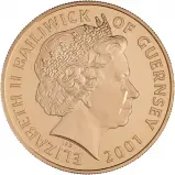 2001 Guernsey Gold Proof British Monarchs of the 19th Century £5 Coin obverse