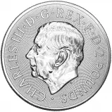 2025 Silver Britannia and Liberty 1 oz Bullion Coin obverse