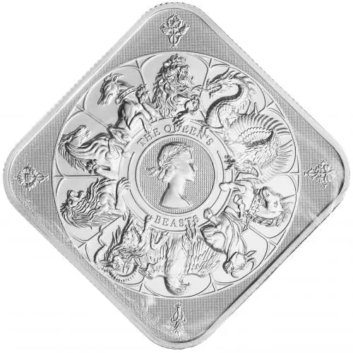 The Queen's Beasts Completer 10 oz Silver Bullion Bar reverse