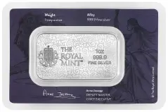 Una and the Lion 1 oz Silver Bar obverse