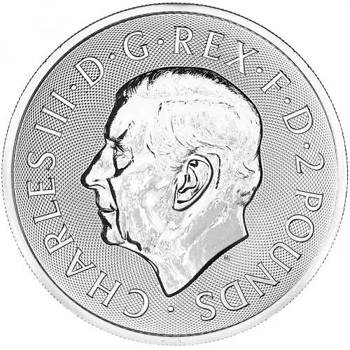 2025 British Lion 1 oz Silver Bullion Coin obverse