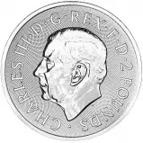2025 British Lion 1 oz Silver Bullion Coin obverse
