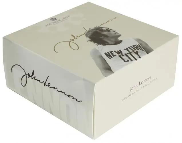 2025 John Lennon 'Music Legends' 1 oz Gold Proof Coin box