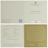 2025 John Lennon 'Music Legends' 1 oz Gold Proof Coin certificate