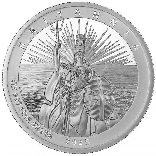 2025 Silver Proof Britannia 1 oz Coin  reverse
