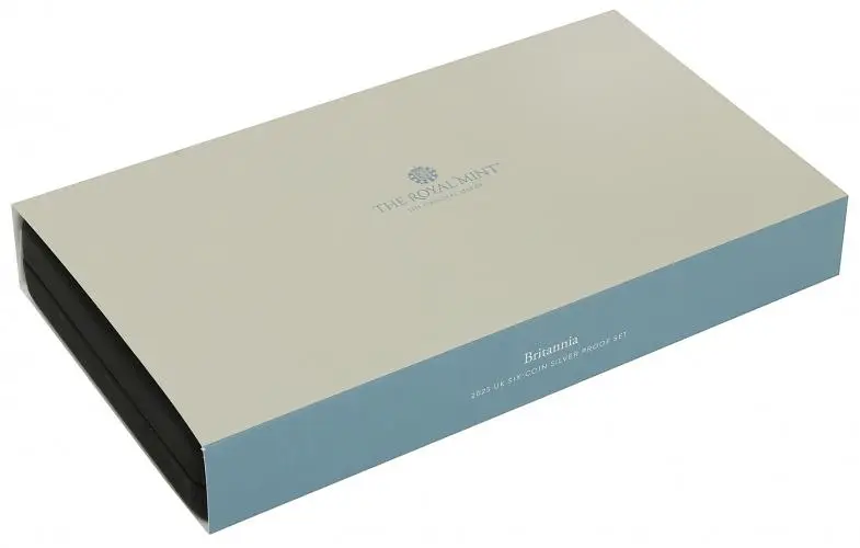 2025 Silver Proof Britannia 6-Coin Set box