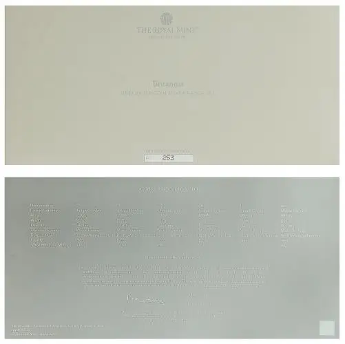 2025 Silver Proof Britannia 6-Coin Set certificate