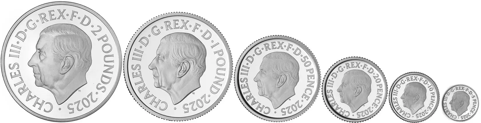 2025 Silver Proof Britannia 6-Coin Set obverse
