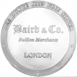 Silver 1 Ounce Year of the Rabbit  Rounds Single Baird & Co. obverse