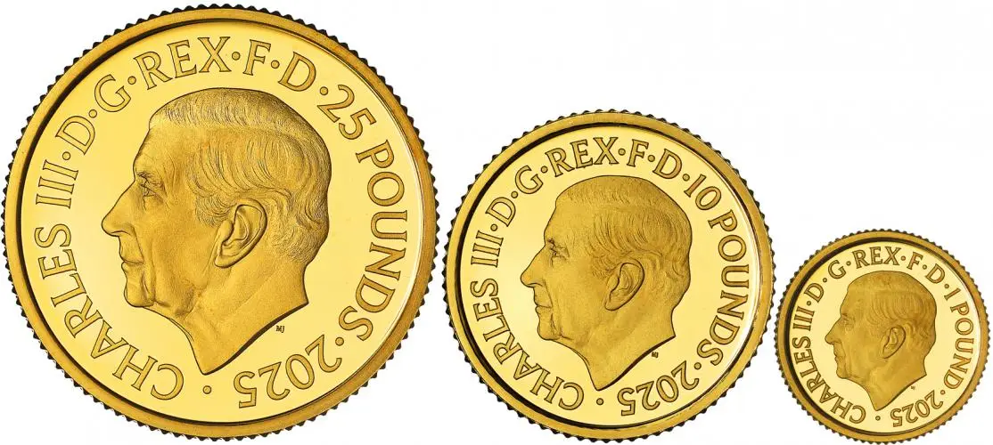 2025 Gold Proof Britannia Three Coin Set obverse