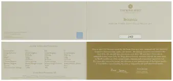 2025 Gold Proof Britannia Three Coin Set certificate