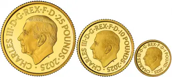 2025 Gold Proof Britannia Three Coin Set obverse