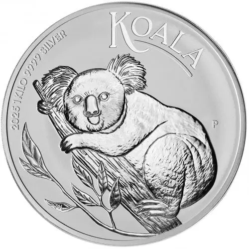 2025 Australian Koala 1kg Silver Bullion Coin reverse