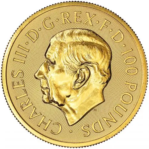 2025 UK Royal Arms 1 oz Gold Bullion Coin obverse