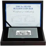 2015 Baird & Co. Britannia 5 oz Silver Bullion Coin Bar - Pre-Owned box 1
