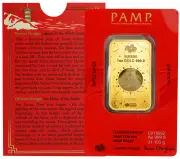 2025 Lunar Legend 'Year of the Snake' 1 oz Gold Bar PAMP obverse
