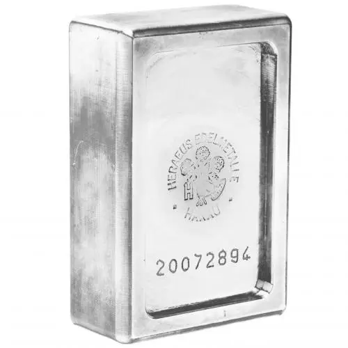 2021 Silver Bullion 1 Kilogram Cast Year of the Ox  Bar Pre-Owned Heraeus obverse