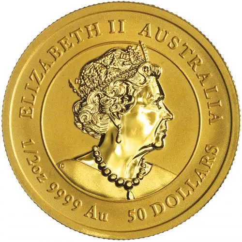 2022 Best Value Gold 0.5 oz 'Year of the Tiger' Coin Pre-Owned obverse